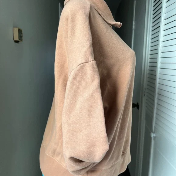PINK Victoria's Secret Half-Zip Cowl Neck Sweater in Beige - Picture 2 of 10